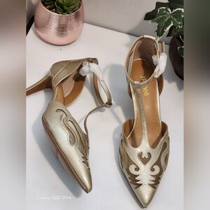 J.Renee Gold Women's Heels